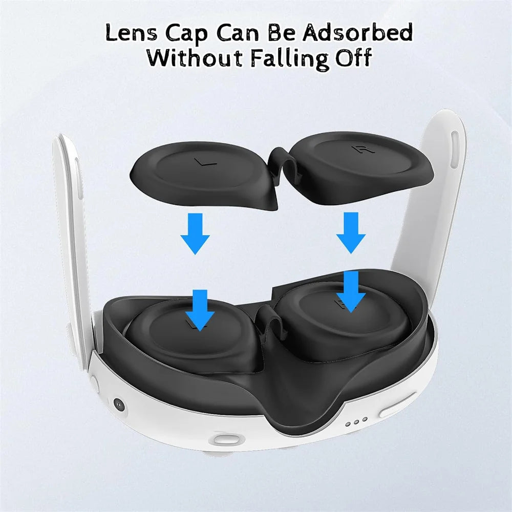 Soft Silicone Lens Protector for Meta Quest 3 VR Headset
