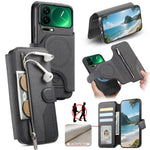 Shockproof Leather Detachable Magnetic Wallet Case with RFID Blocking for Xiaomi 17 Pro Max