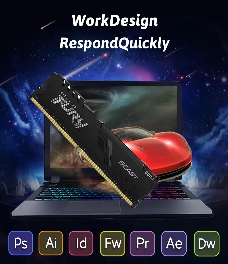 Kingston Fury Beast DDR4 288-Pin RAM