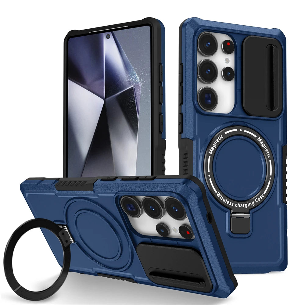 Samsung Galaxy S26 Series Rugged Hybrid Armor Magnetic Case