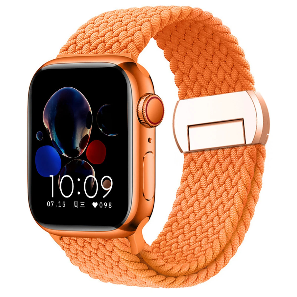 Stretchable Braided Solo Loop with Magnetic Closure for Apple Watch