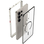 Slim Metal Frame Magnetic Case For Samsung Galaxy S24 Series