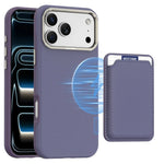 iPhone 17 Series MagSafe Leather Case with Removable Card Holder Slot