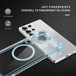 Clear Shockproof Magnetic Case with Airbag Protection for Samsung Galaxy S24 Series