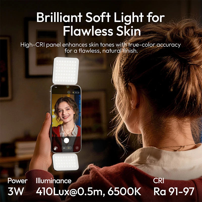 Ulanzi GL01 GlowUp Magnetic Dual-Sided Selfie Fill Light