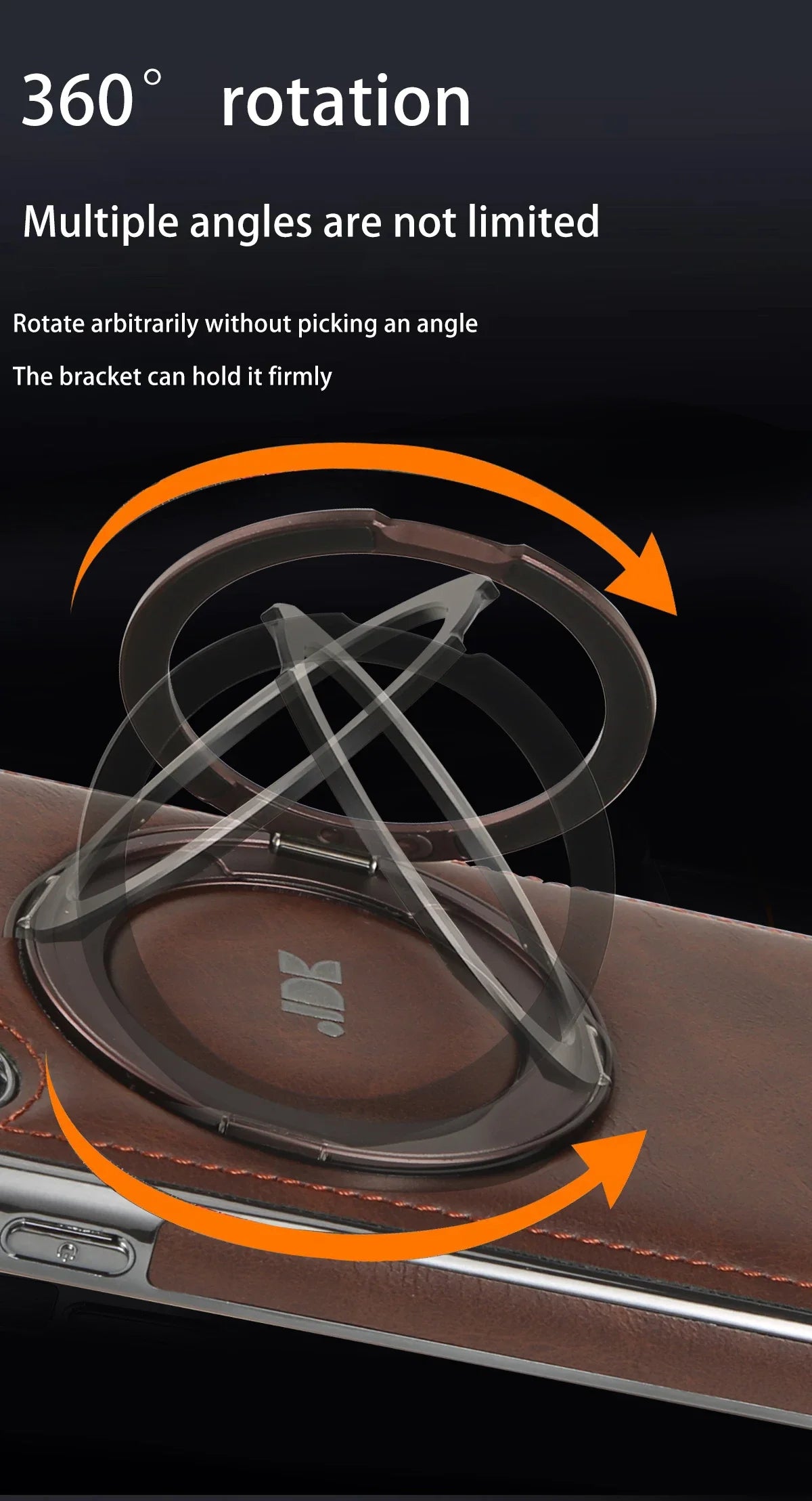 Shockproof Magnetic Leather Case with Kickstand for Samsung Galaxy S24 Series