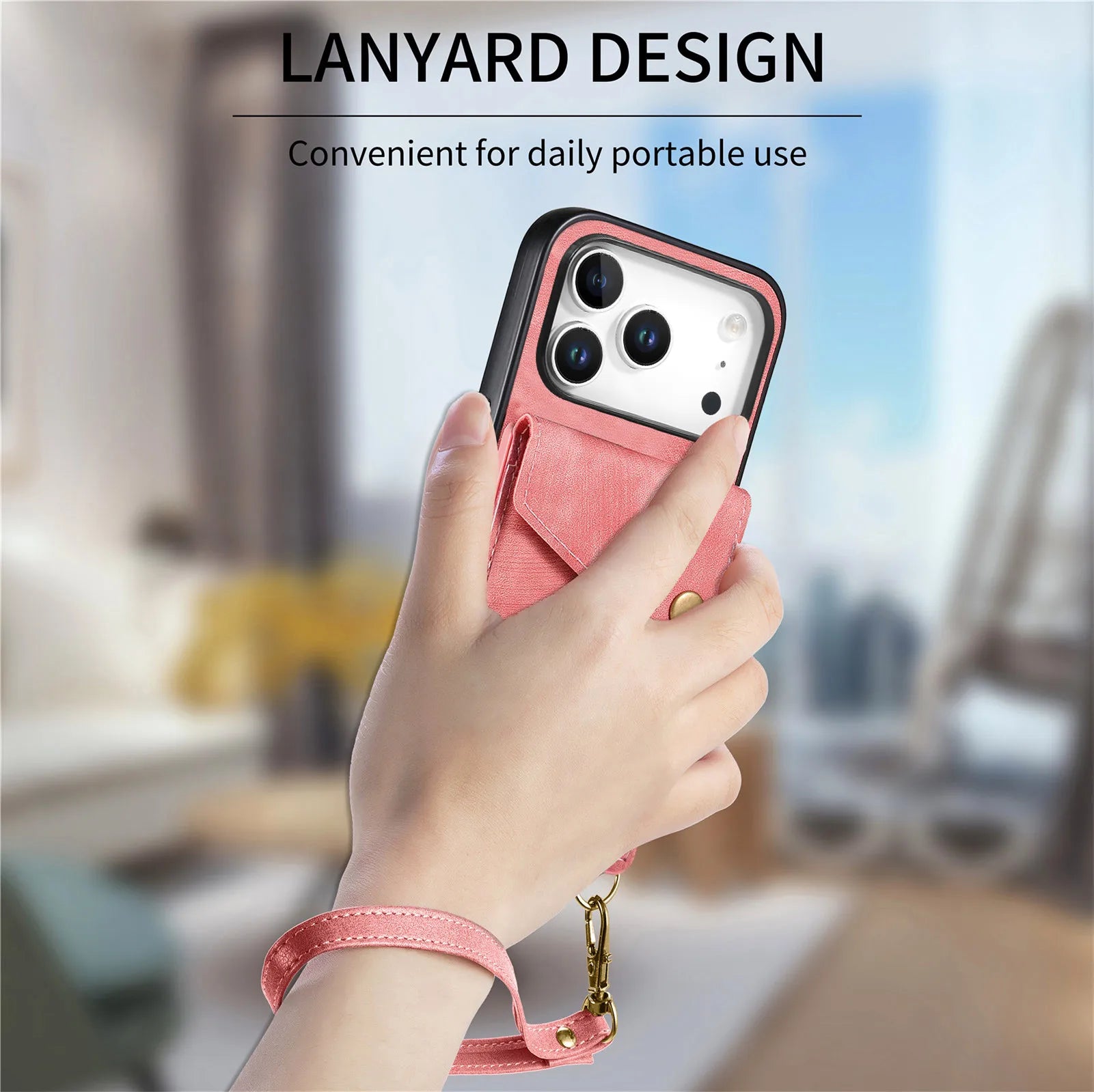 Luxury Fashion Leather Wallet Case for iPhone 17 Series