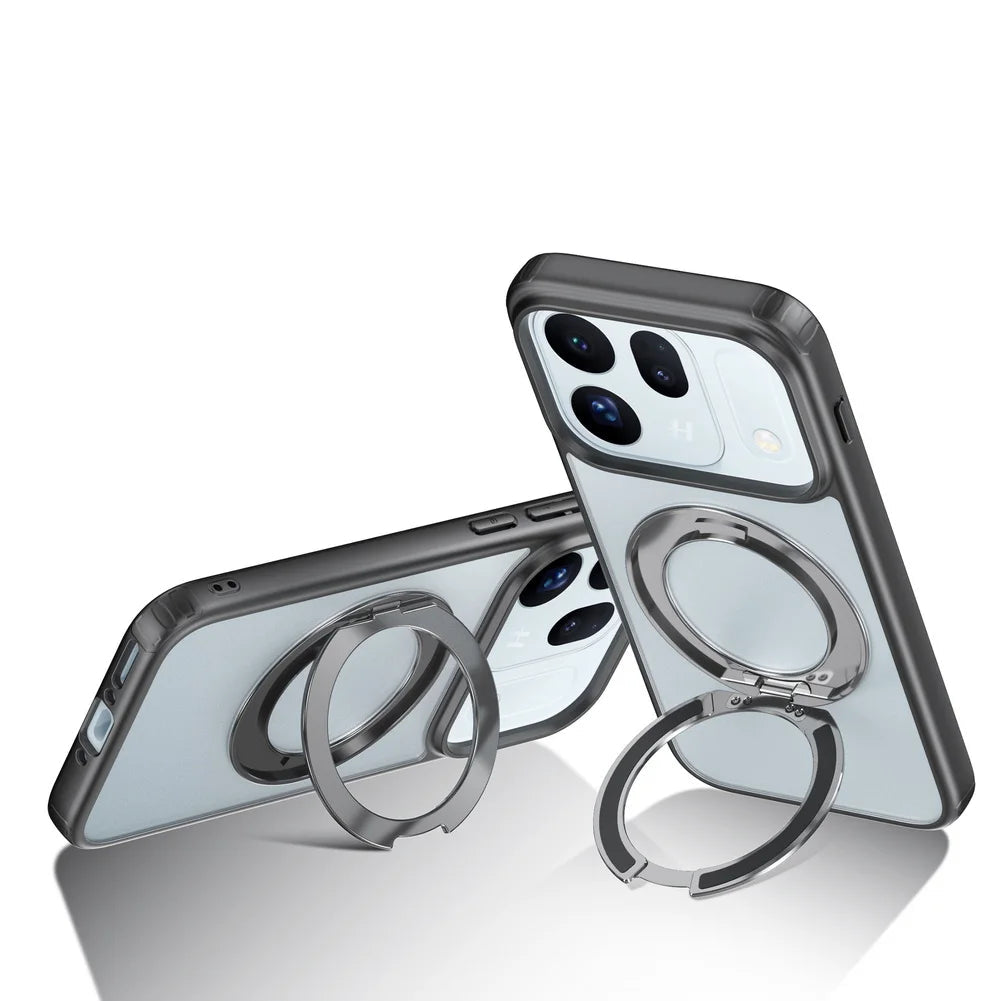 Matte Anti-Yellowing Case with 360° Rotating Ring Stand for OPPO Find X10 Series
