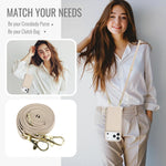 iPhone 17 Series Crossbody Leather Wallet Case