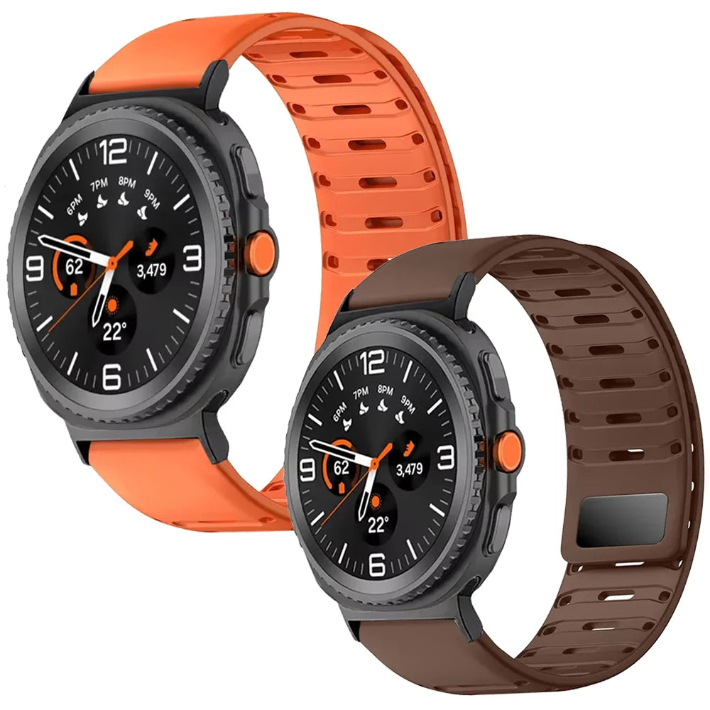 Breathable Magnetic Silicone Strap for Samsung Galaxy Watch 8 / Galaxy Watch 8 Classic