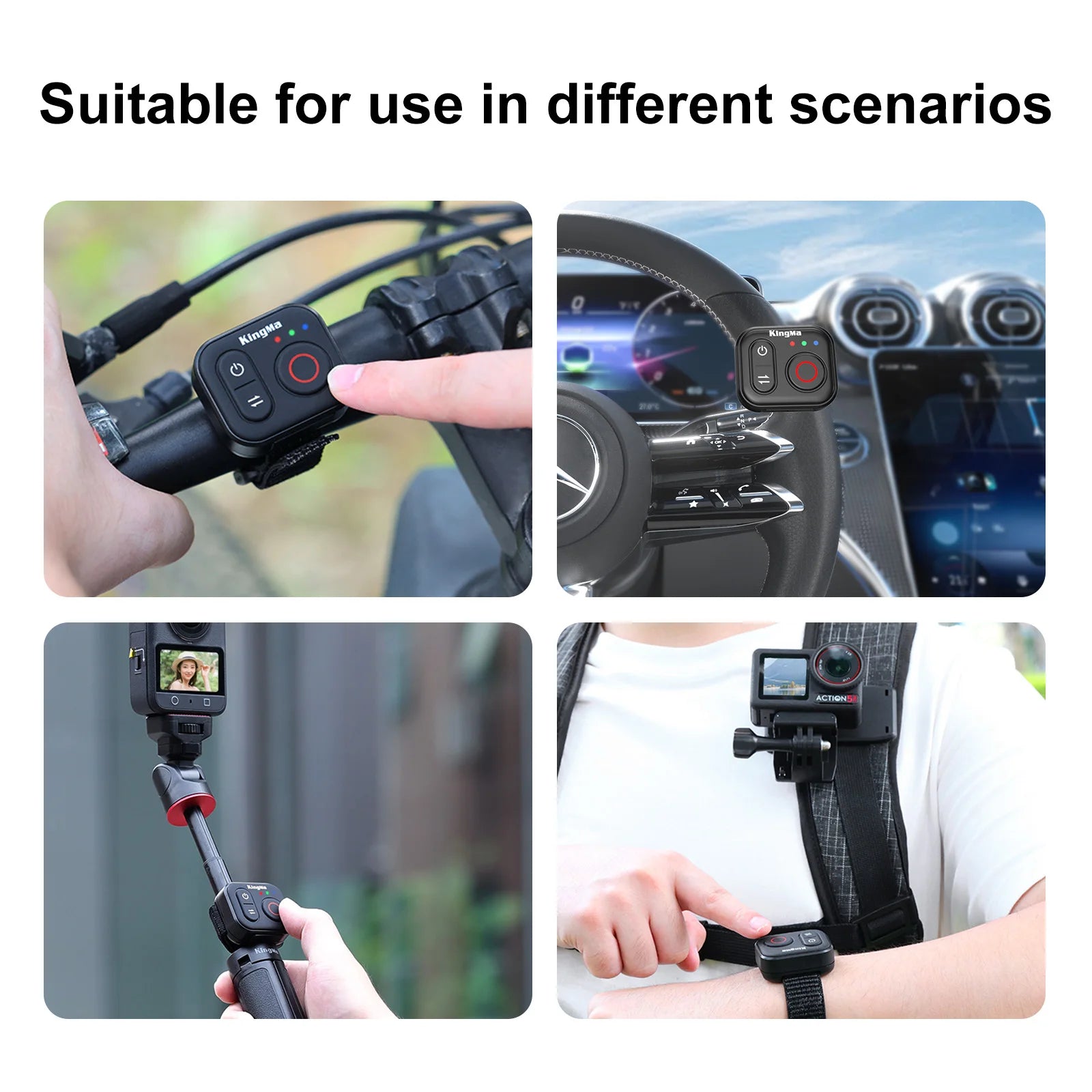 KingMa Bluetooth Wrist Remote Controller for DJI Action Cameras