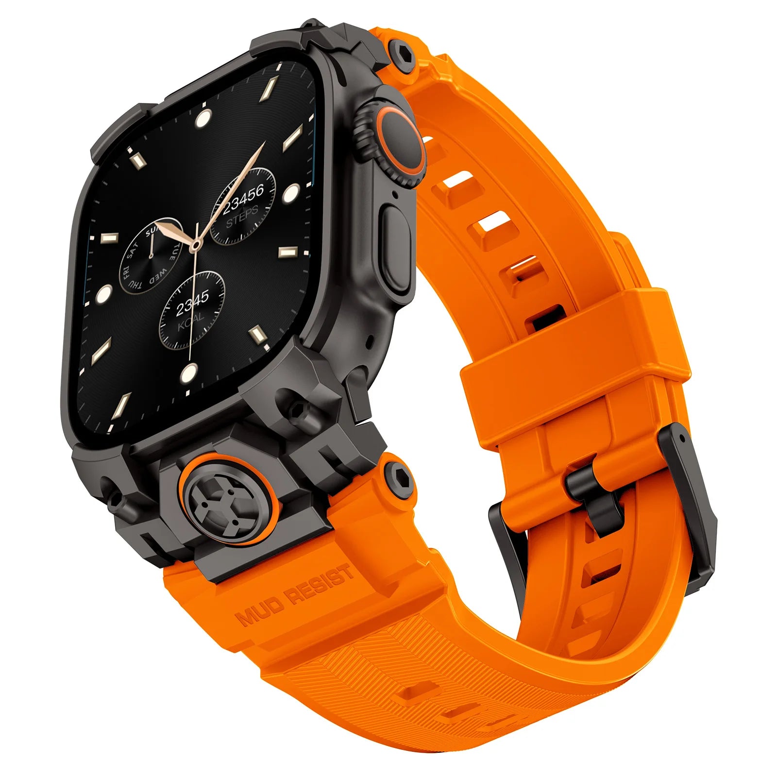 Rugged Armor Silicone Strap Replacement for Apple Watch Ultra 2