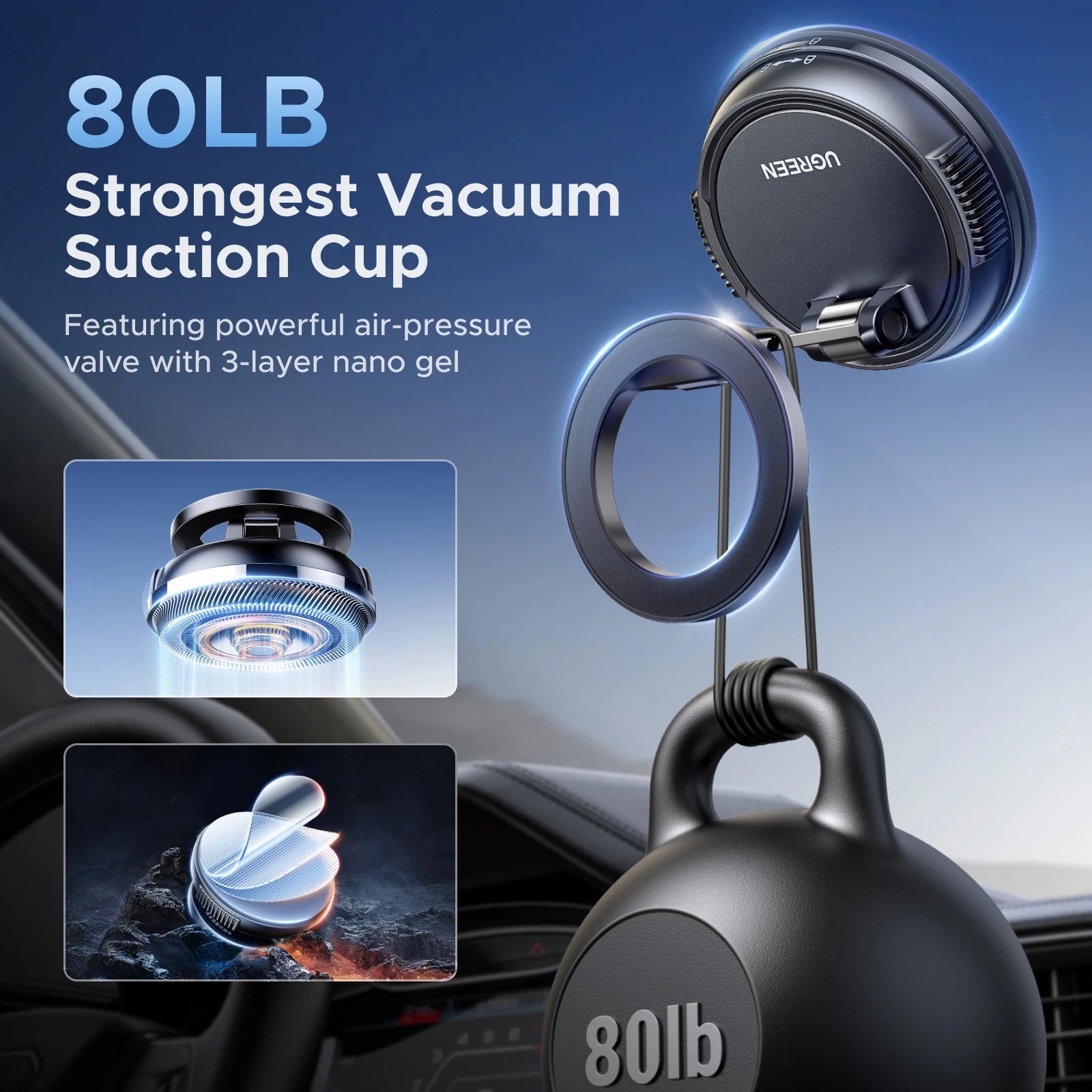 MagSafe-Compatible Car Phone Holder