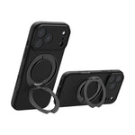 Liquid Silicone MagSafe Case with Rotating Ring Holder for iPhone 17 Series