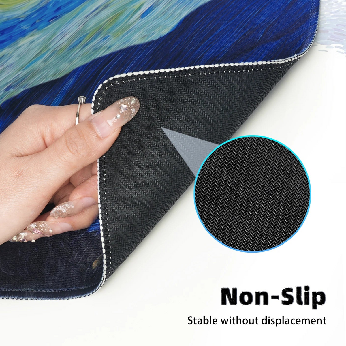 Extended Woven Fabric Desk Mat