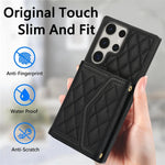 Crossbody Leather Wallet Case with Card Slots & Lanyard for Samsung Galaxy S25 Series