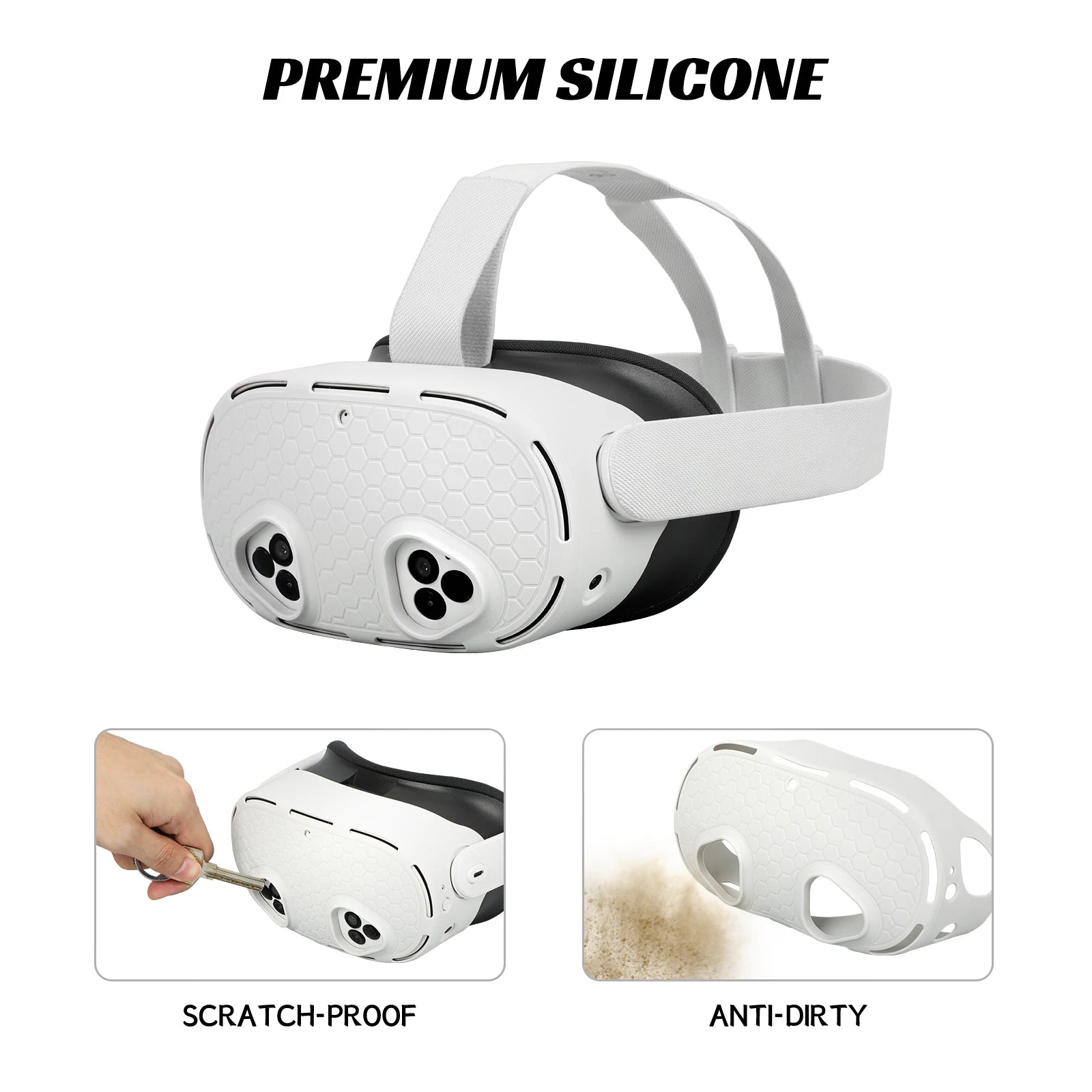 Meta Quest 3S Silicone VR Headset Case