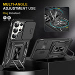 Armor Shockproof Magnetic Case with Sliding Camera Window for Samsung Galaxy S26 Series