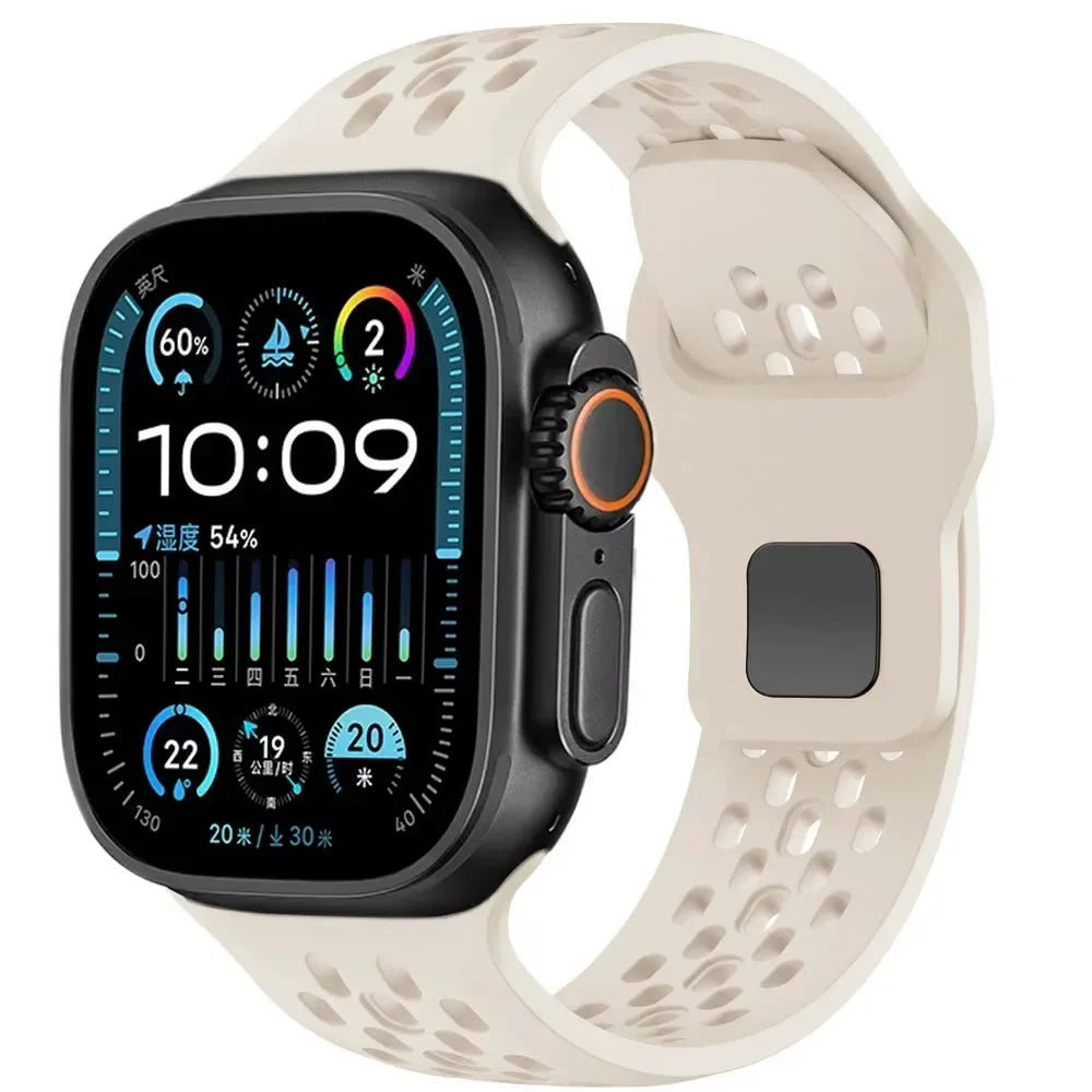 Breathable Silicone Strap for Apple Watch