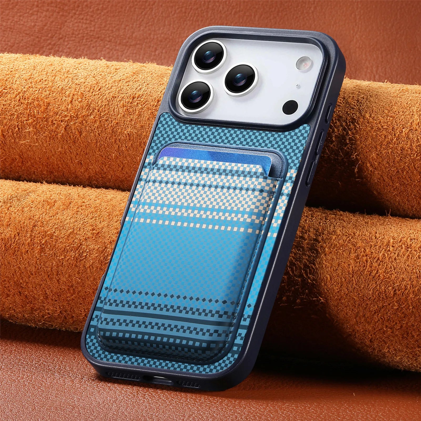 iPhone 17 Series MagSafe Gradual Color Case with Detachable Card Holder