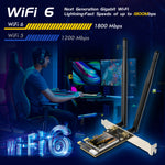 EDUP AX1800 WiFi 6 & Bluetooth 5.2 PCI-E Wireless Adapter