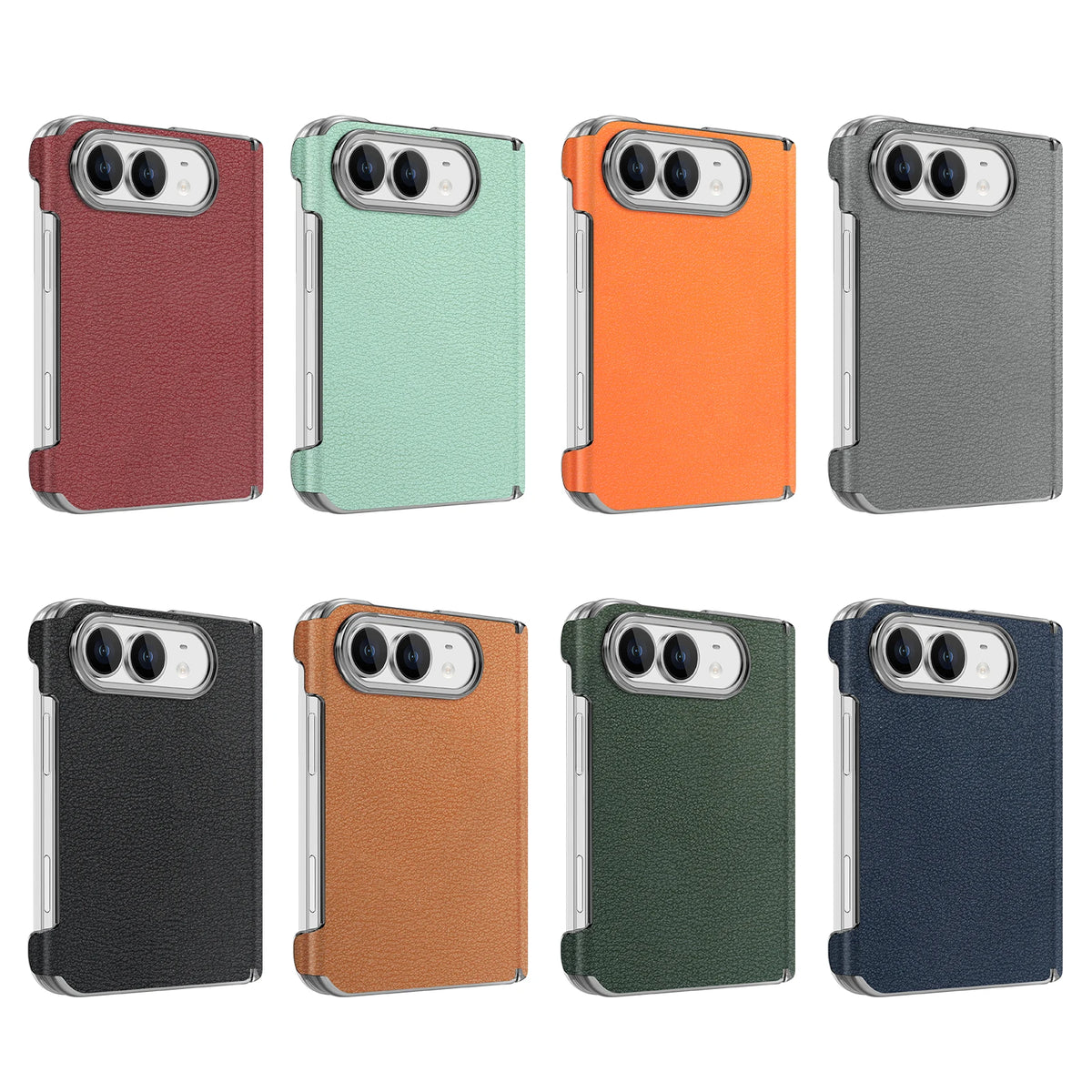 Leather MagSafe Case with Dual Hinge Protection for iPhone Duo