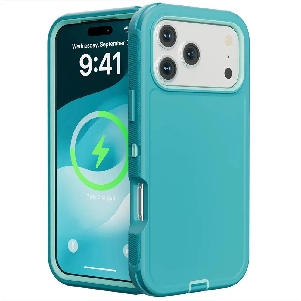 Shockproof Rugged Case with Raised Edge Protection for iPhone 17 Series