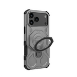 Heavy-Duty Magnetic Armor Case with Ring Kickstand for iPhone 17 Series