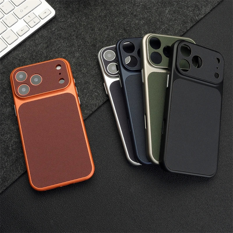 Diamond Pattern Leather MagSafe Case for iPhone 17 Series