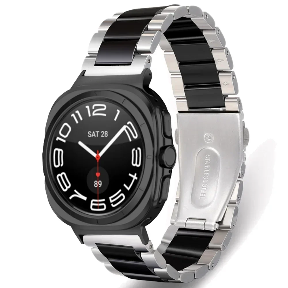 Premium Ceramic Metal Bracelet for Samsung Galaxy Watch Ultra 2025