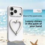 Liquid Silicone Heart-Shaped Kickstand Case with Camera Protection for iPhone 18 Series
