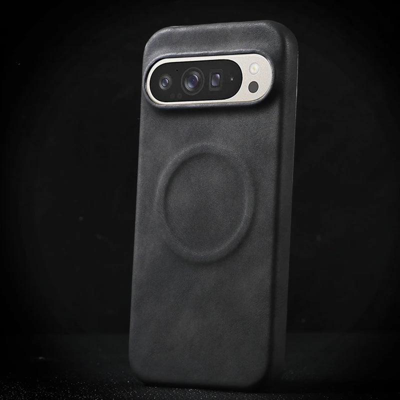 Luxury Business Leather Magnetic Case for Google Pixel 9 Series