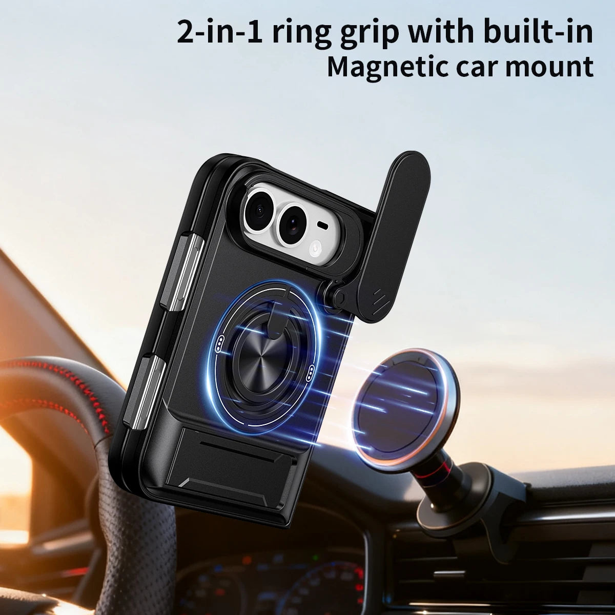 Sliding Camera Lens Protector Case for iPhone Duo
