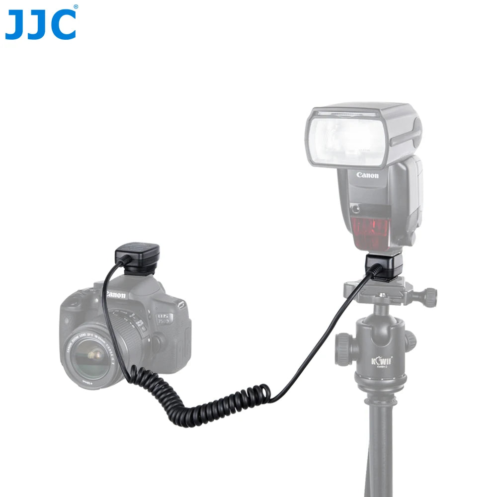 JC Replacement Hot Shoe Flash Cable for Canon Cameras