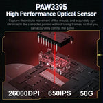 DAREU A950 Pro Tri-Mode 4KHz Gaming Mouse