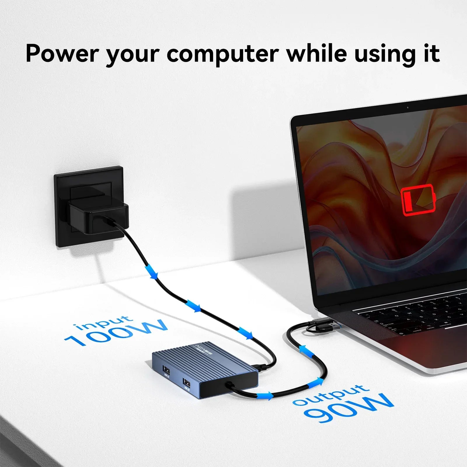 Acasis 6-in-1 USB-C Docking Station with Dual 4K/60Hz Display