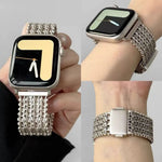 Magnetic Clasp Braided Mesh Band with Adjustable Sizing for Apple Watch