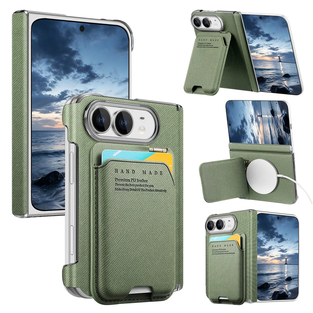 Card Holder Case with Multi-Angle Stand for iPhone Duo