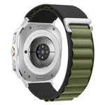 Breathable Nylon Weave Watch Band with Metal C-Hook Closure for Samsung Galaxy Watch Ultra 2