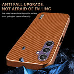 Durable Carbon Fiber Pattern Phone Case for Samsung Galaxy A56