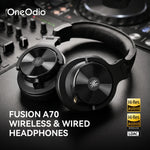 Oneodio A70 Gen 2 Wireless Headphones, 72-Hour Battery