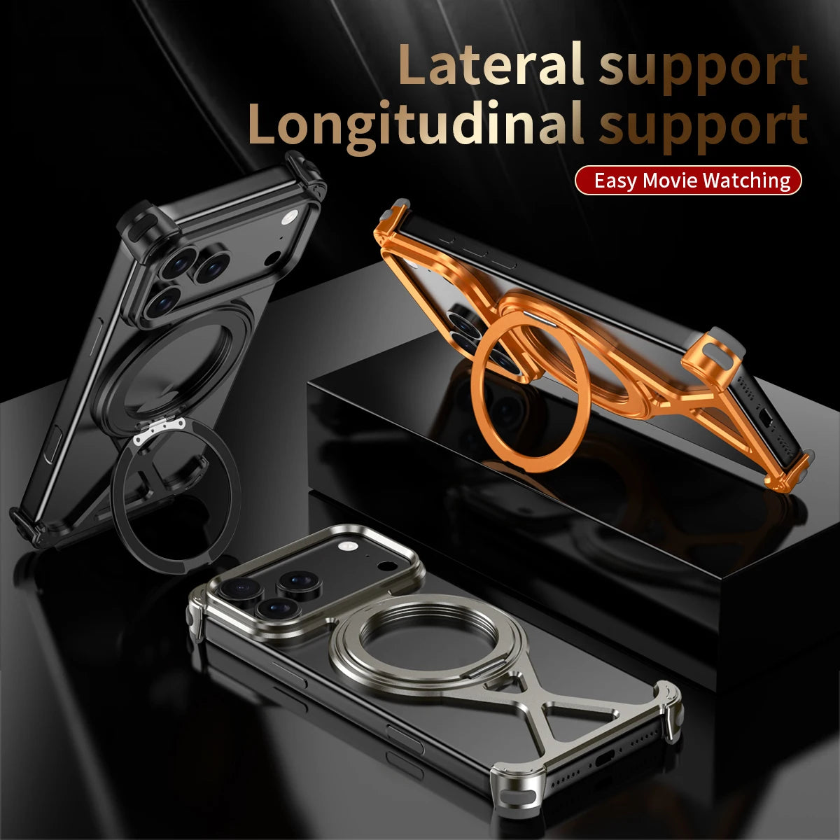 Hollow Out Aluminum Metal Case for iPhone 17 Pro and iPhone 17 Pro Max