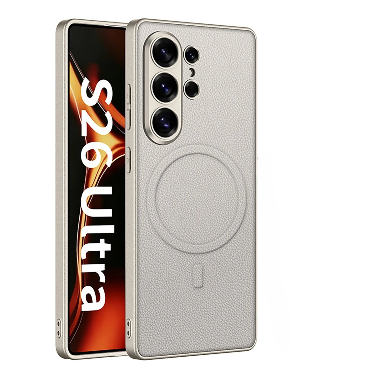 Premium Leather Magnetic Case for Samsung Galaxy S26 Ultra