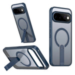 Matte PC+TPU Kickstand Case with 360° Rotating Metal Bracket for Google Pixel 11 Series