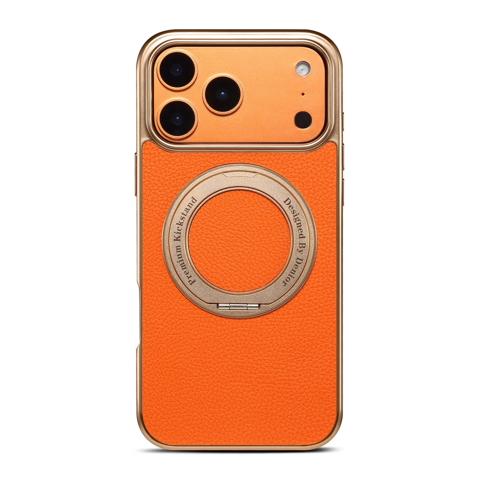 Lychee Pattern MagSafe Case with Kickstand for iPhone 17 Pro & iPhone 17 Pro Max