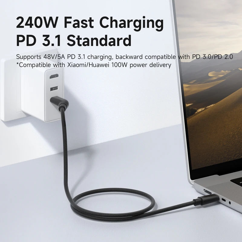 Hagibis 4K60Hz USB-C Power and Data Cable for Smart Glasses