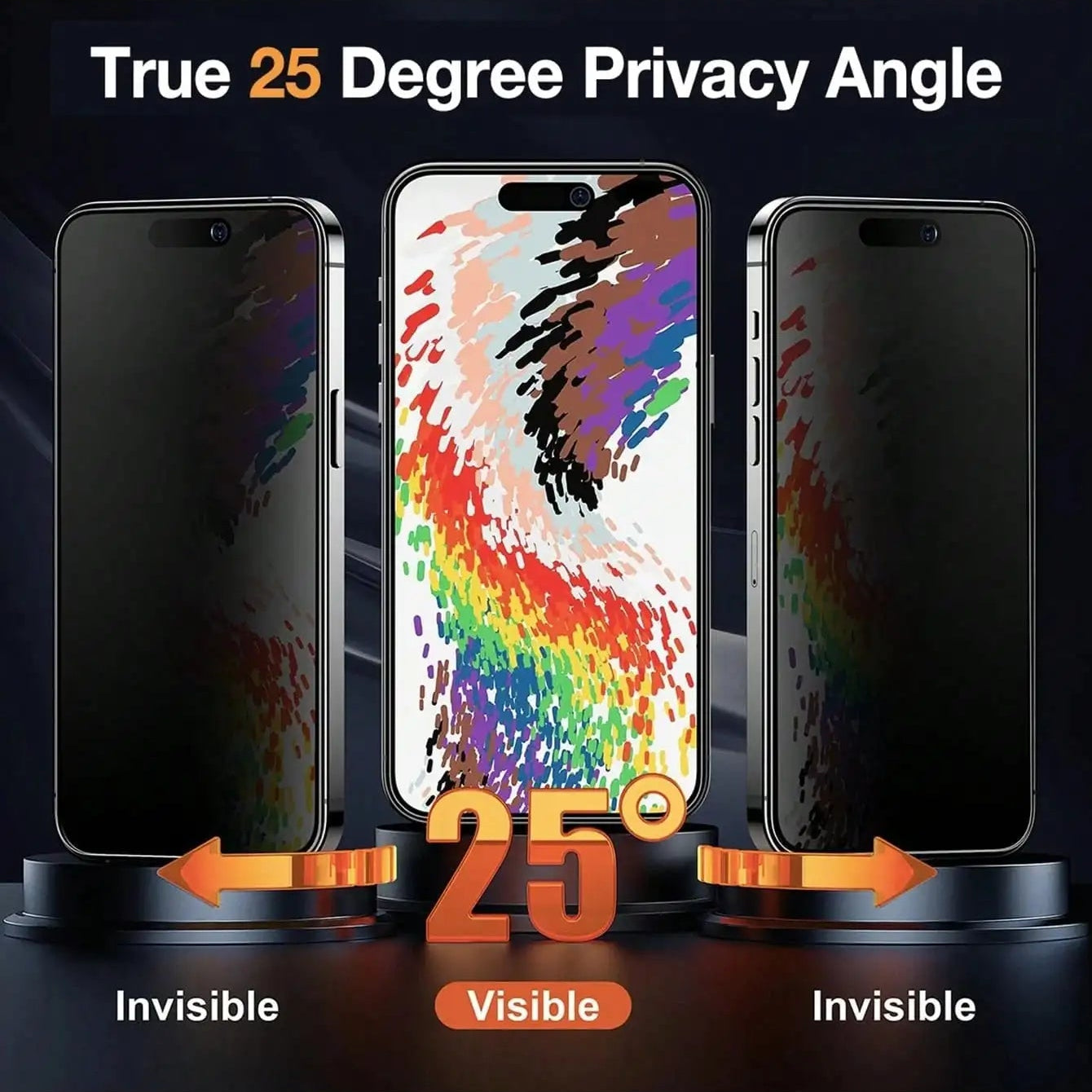 3-Pack Anti-Peeping Matte Screen Protector Set for iPhone 17 Series