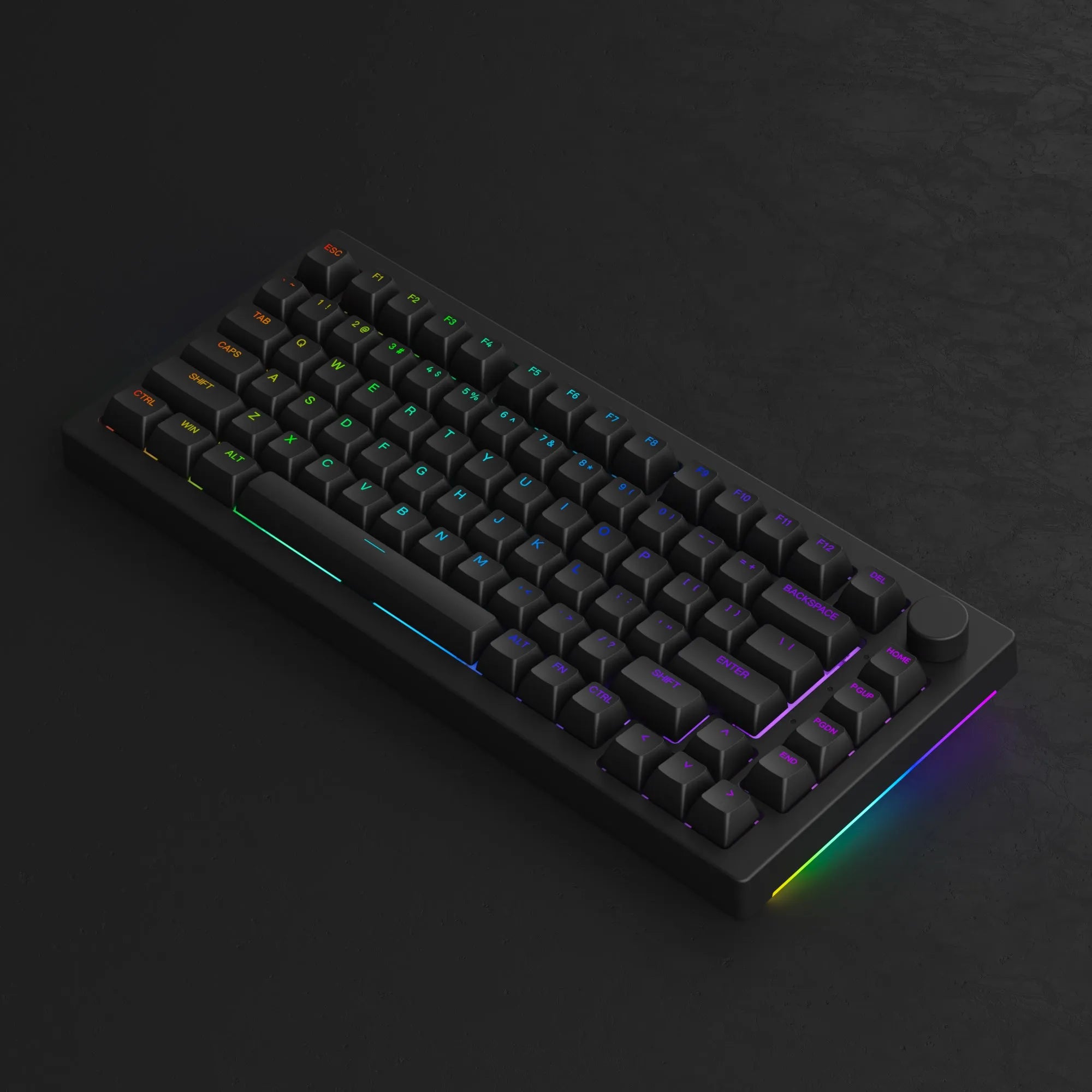 Akko 5075B Plus Shine-Through Black Mechanical Gaming Keyboard