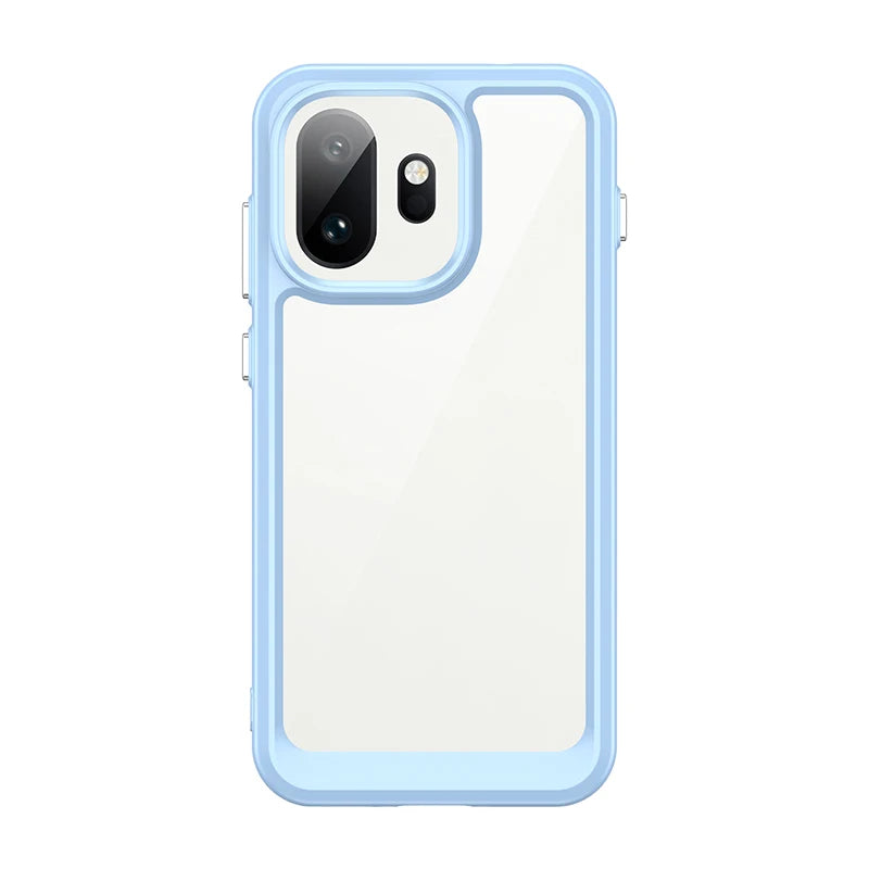 Transparent Shockproof Hard PC Case with Soft TPU Border for OnePlus 15T