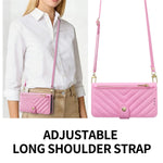 Pebbled Leather Crossbody Wallet Case for Samsung Galaxy S25 Series